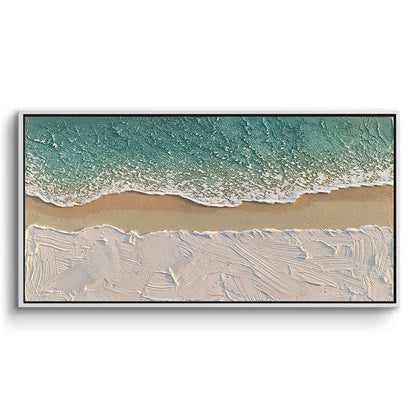 Textured Turquoise Sea Painting #TTCO110