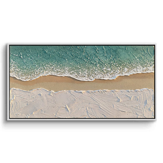 Textured Turquoise Sea Painting #TTCO110