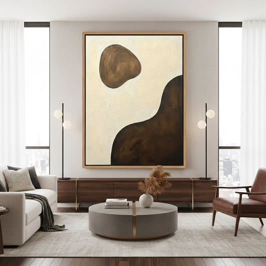 Textured Umber Organic Painting #TUOR220