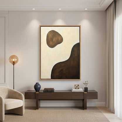 Textured Umber Organic Painting #TUOR220