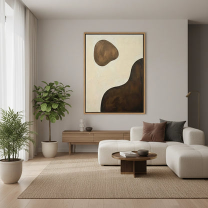Textured Umber Organic Painting #TUOR220