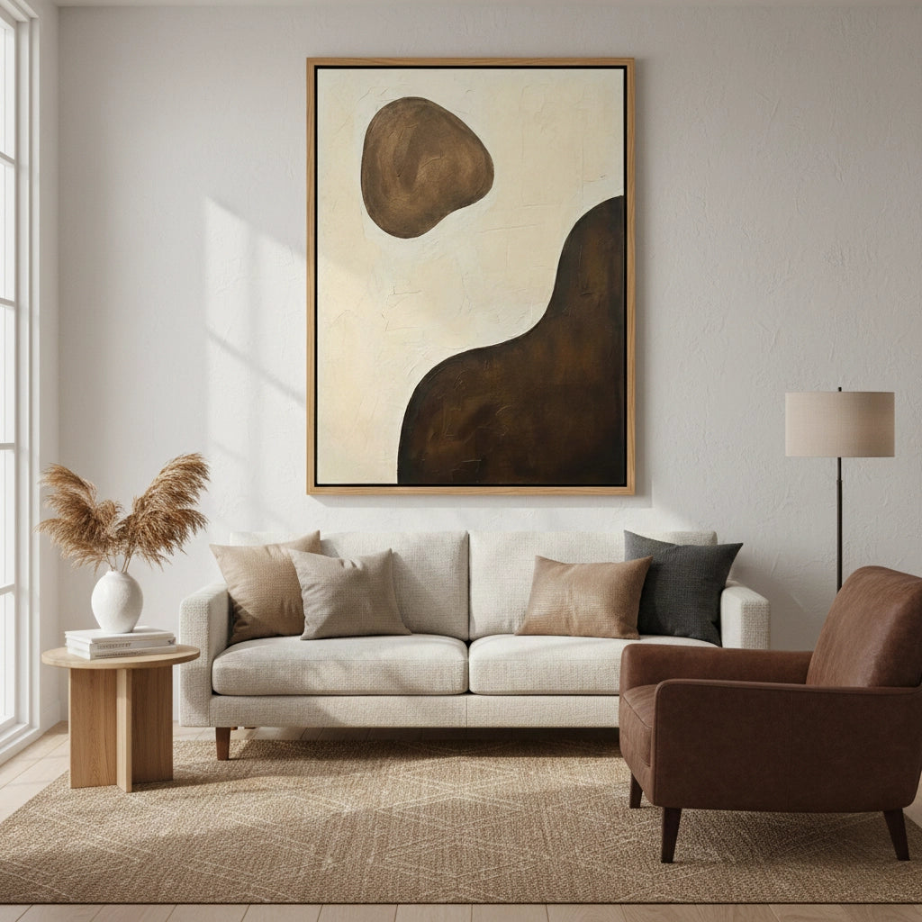 2Textured Umber Organic Painting #TUOR220