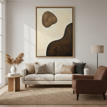 Textured Umber Organic Painting #TUOR220