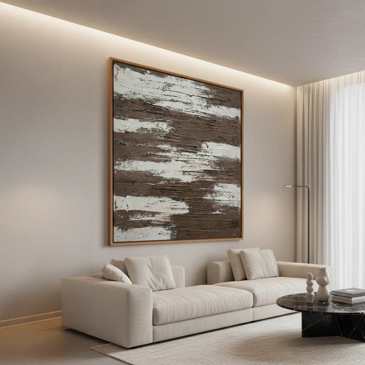 2Textured Umber Timber Painting #TUTI110