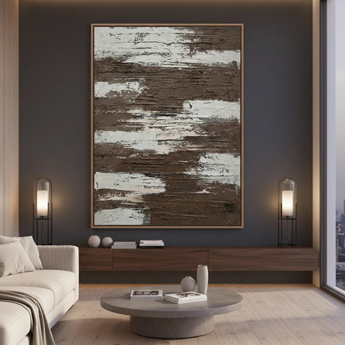 2Textured Umber Timber Painting #TUTI110