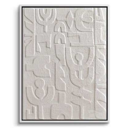 Textured White Glyphs #TWG919