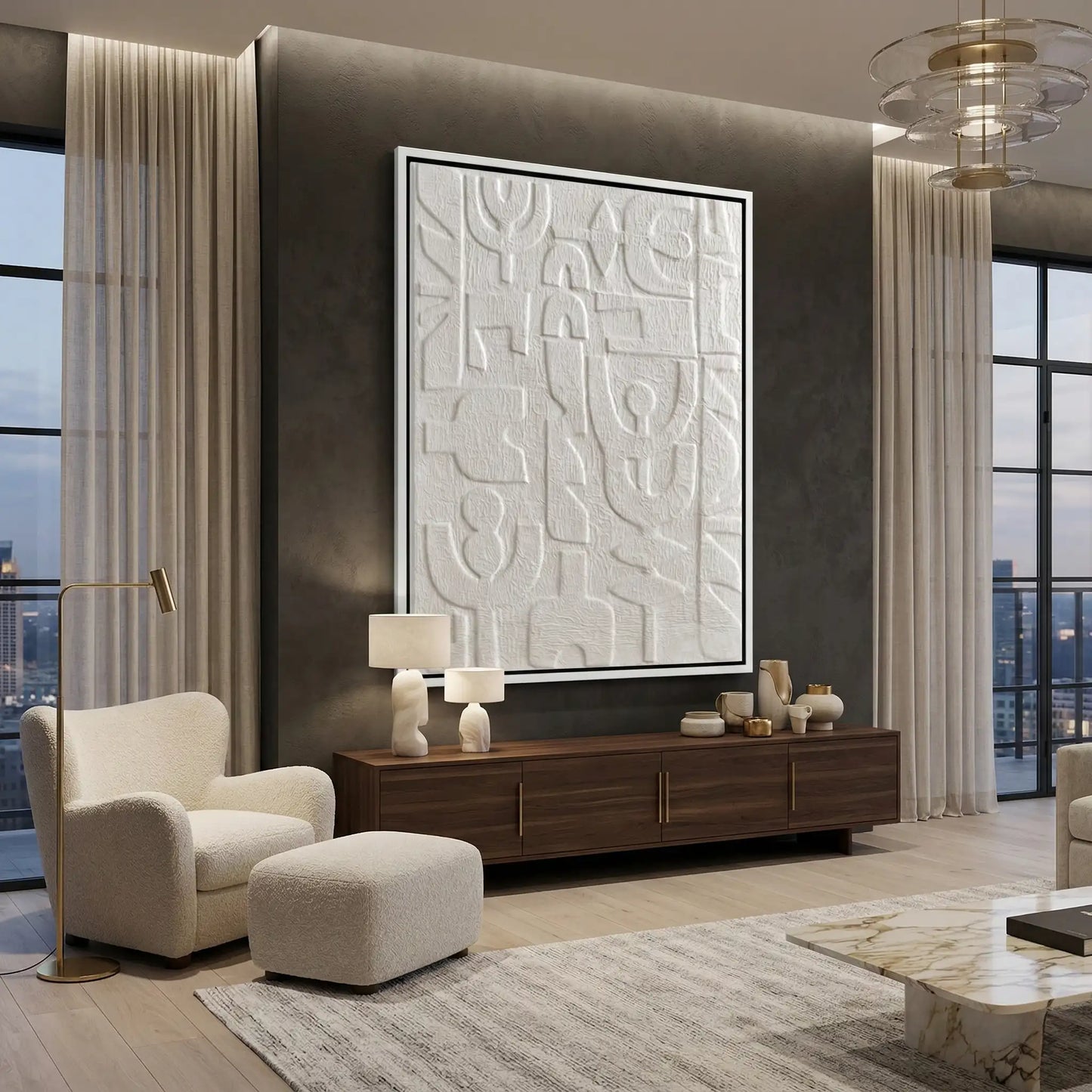 2Textured White Glyphs #TWG919