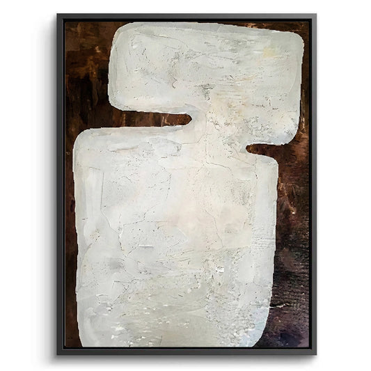 Textured White Monolith Painting #TWMO110