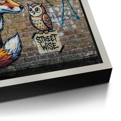 The Dapper Fox and Owl - Canvas