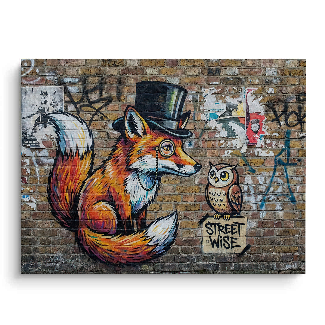 2The Dapper Fox and Owl - Canvas