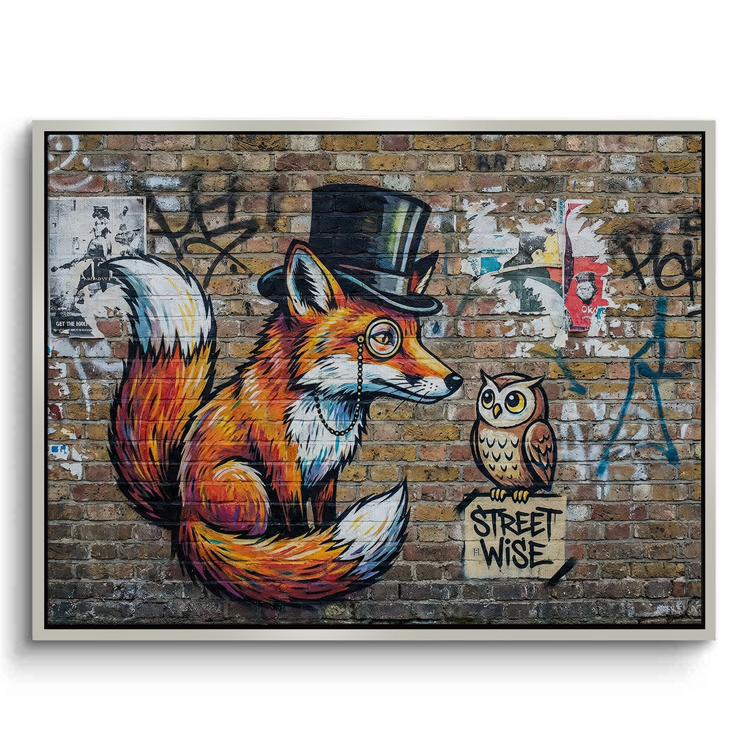 2The Dapper Fox and Owl - Canvas