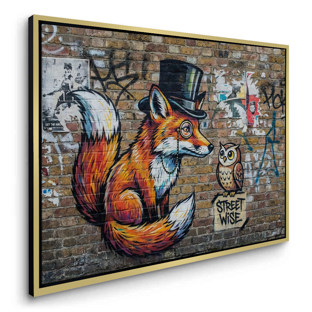 2The Dapper Fox and Owl - Canvas
