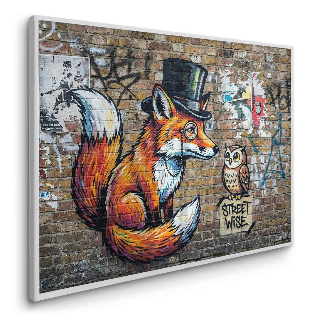 2The Dapper Fox and Owl - Fine Art