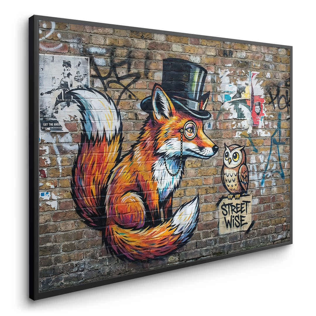 2The Dapper Fox and Owl - Fine Art