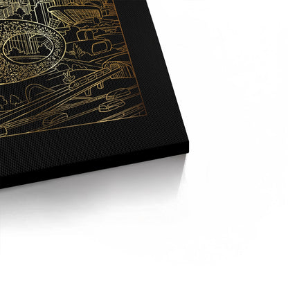 The Dubai Iconic Skyline - Canvas