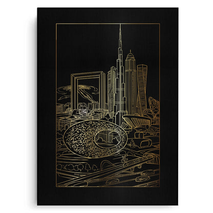 The Dubai Iconic Skyline - Canvas