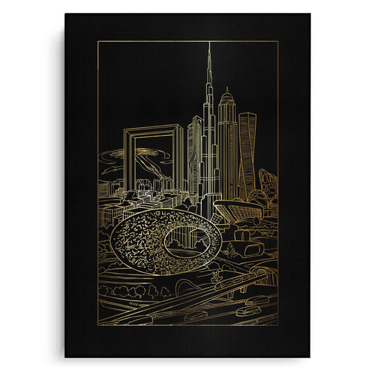 The Dubai Iconic Skyline - Canvas
