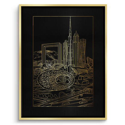The Dubai Iconic Skyline - Canvas