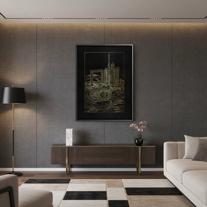 The Dubai Iconic Skyline - Canvas