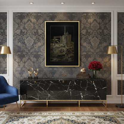 The Dubai Iconic Skyline - Canvas