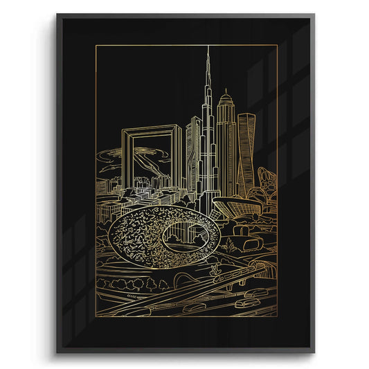 The Dubai Iconic Skyline - Fine Art