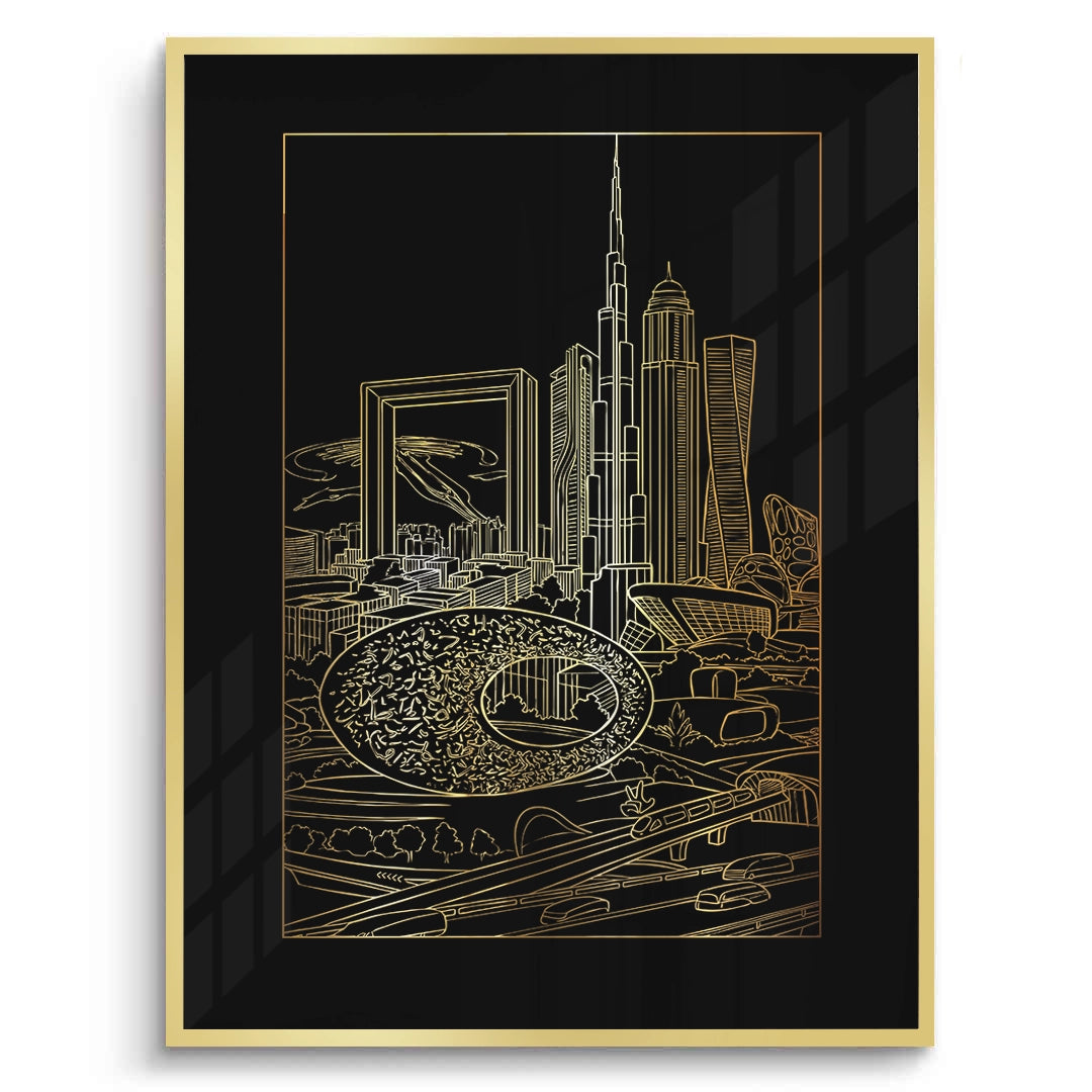 2The Dubai Iconic Skyline - Fine Art