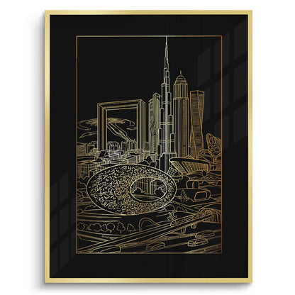 The Dubai Iconic Skyline - Fine Art