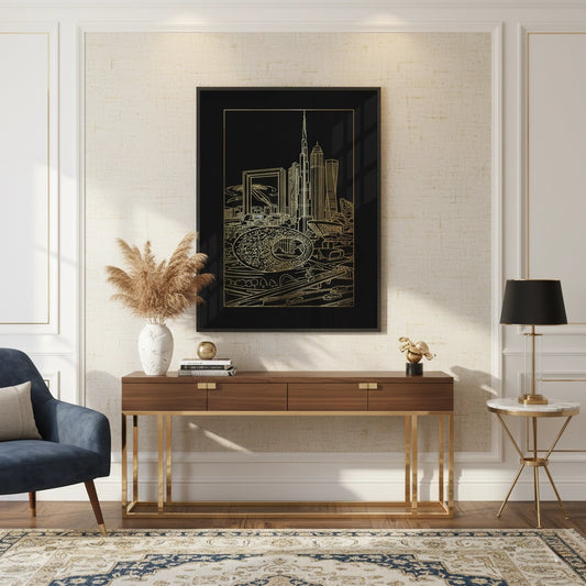 The Dubai Iconic Skyline - Fine Art