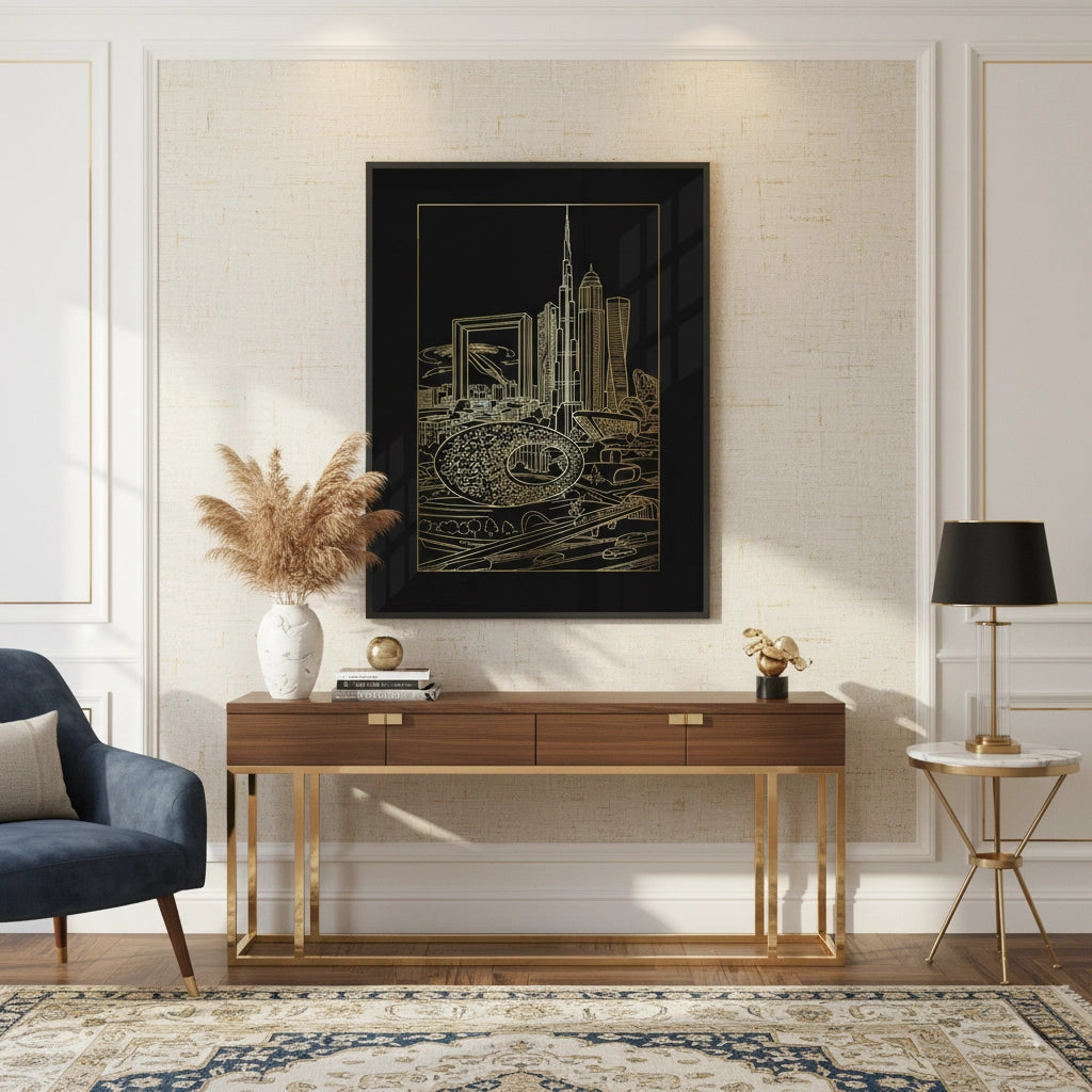 The Dubai Iconic Skyline - Fine Art