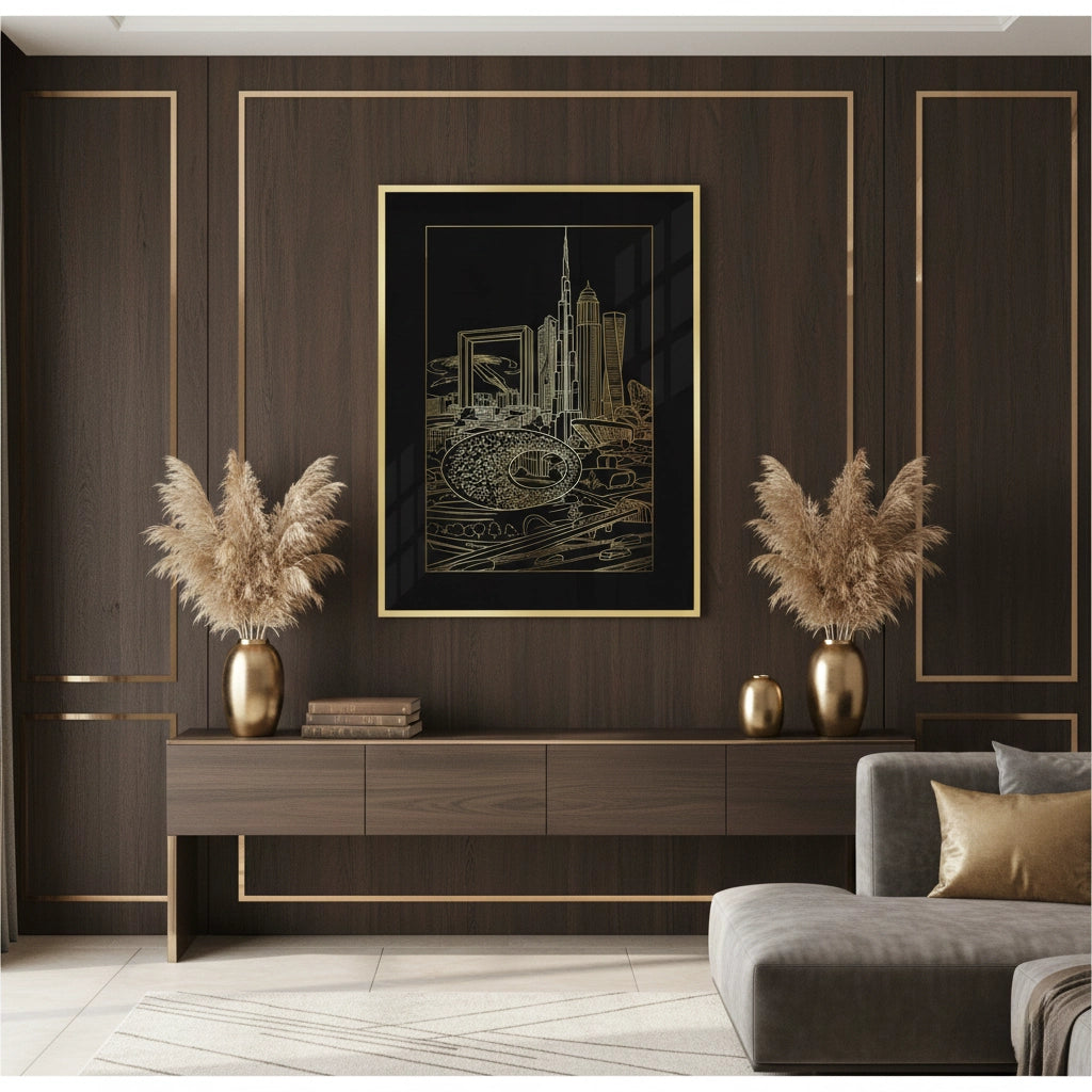 2The Dubai Iconic Skyline - Fine Art