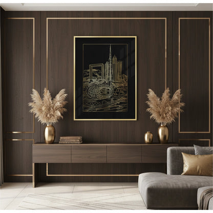 The Dubai Iconic Skyline - Fine Art