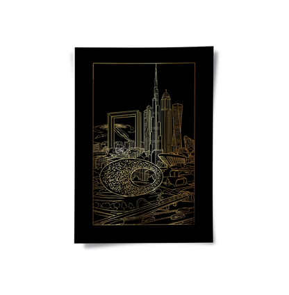 The Dubai Iconic Skyline - Poster