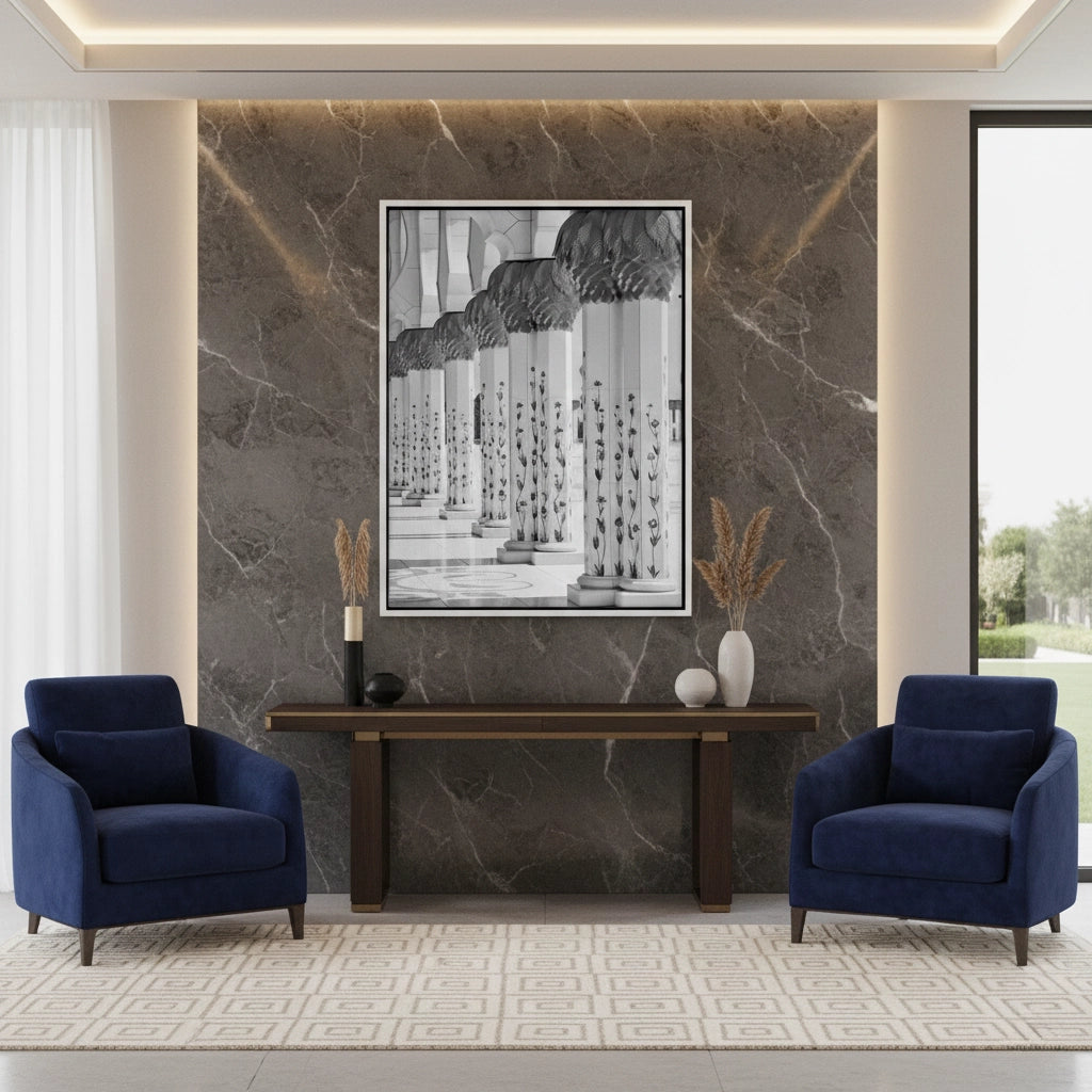 2The Floral Pillars - Canvas