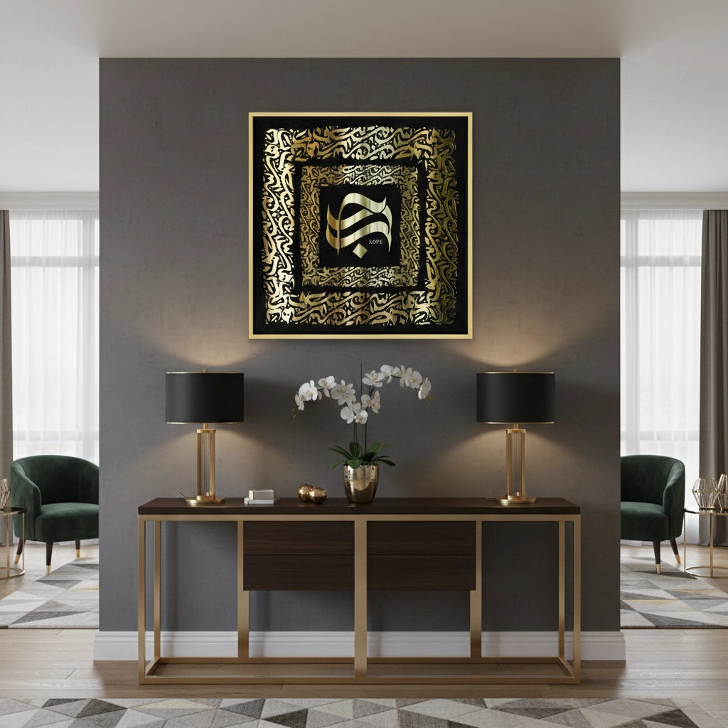 2The Golden Embrace - Canvas