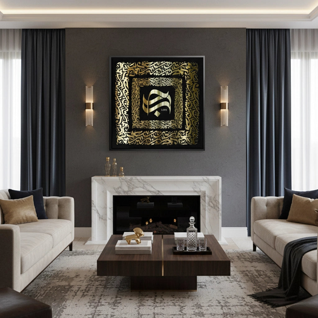 2The Golden Embrace - Canvas