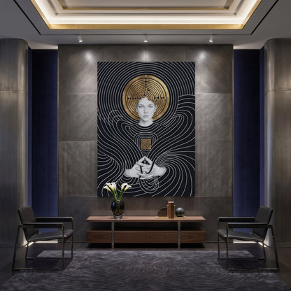 The Golden Labyrinth - Canvas