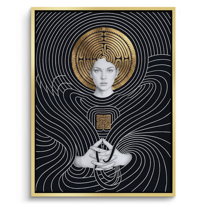 The Golden Labyrinth - Canvas