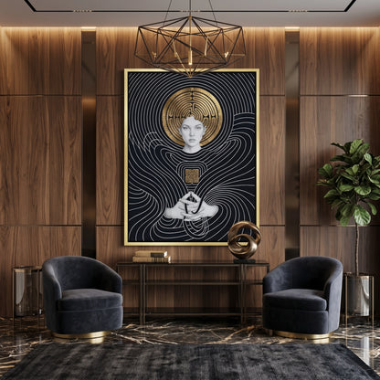 The Golden Labyrinth - Canvas