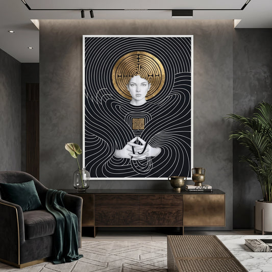 The Golden Labyrinth - Fine Art