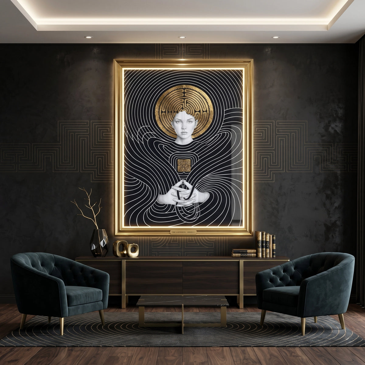 The Golden Labyrinth - Fine Art