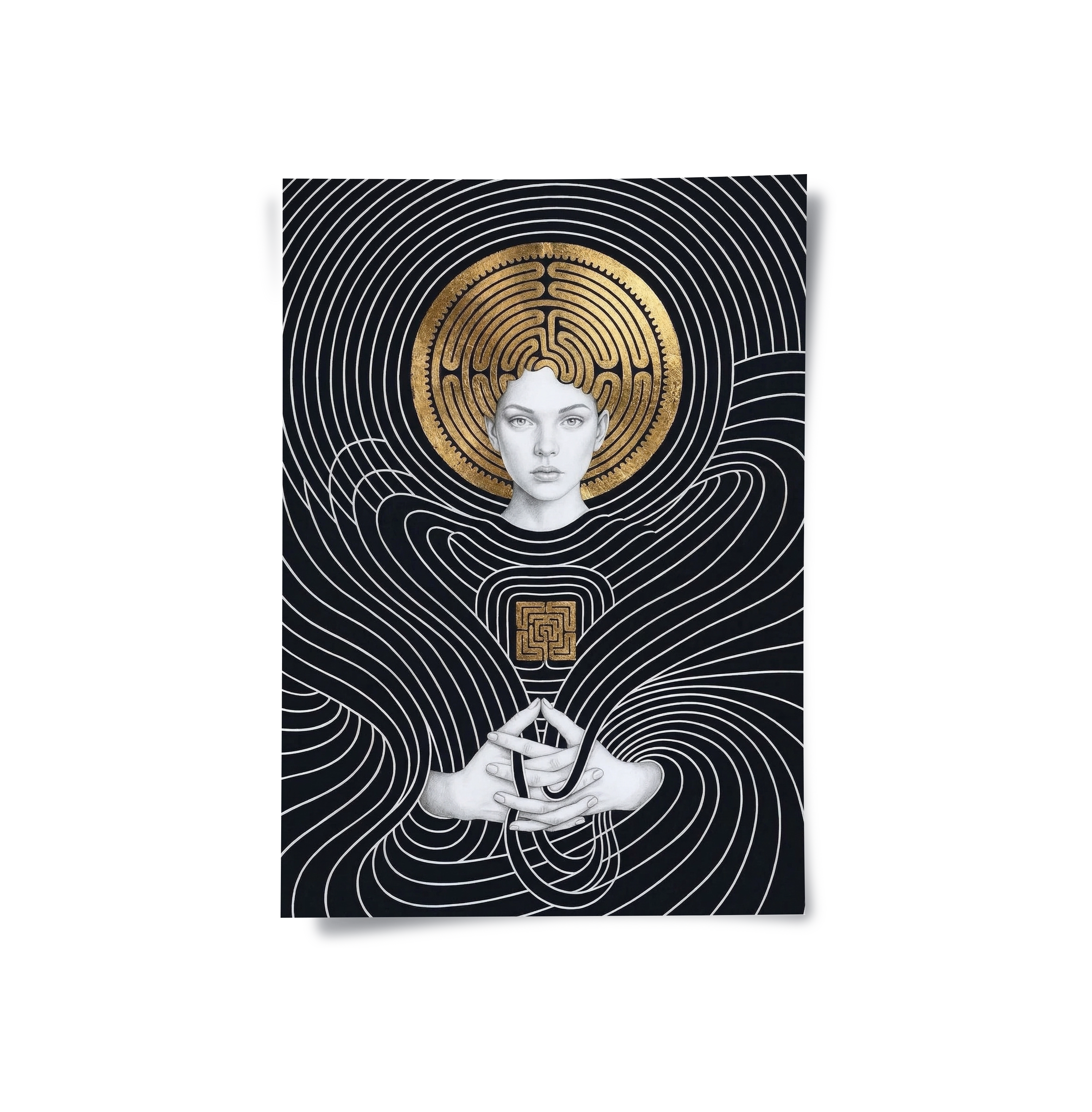 The Golden Labyrinth - Poster – Jasmineart.ae