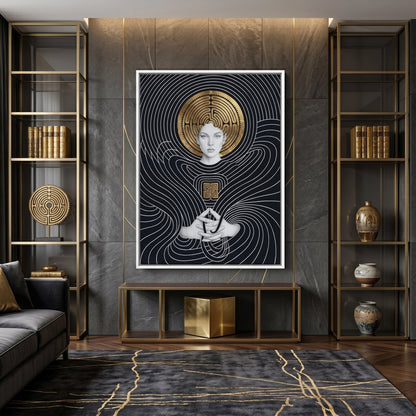 The Golden Labyrinth - Canvas
