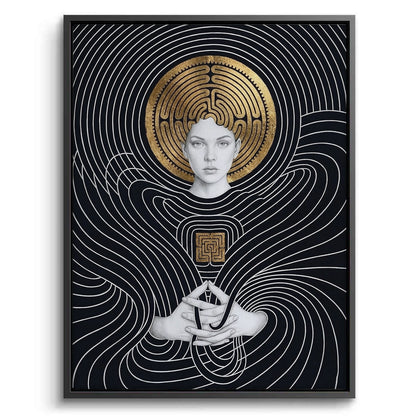 The Golden Labyrinth - Canvas