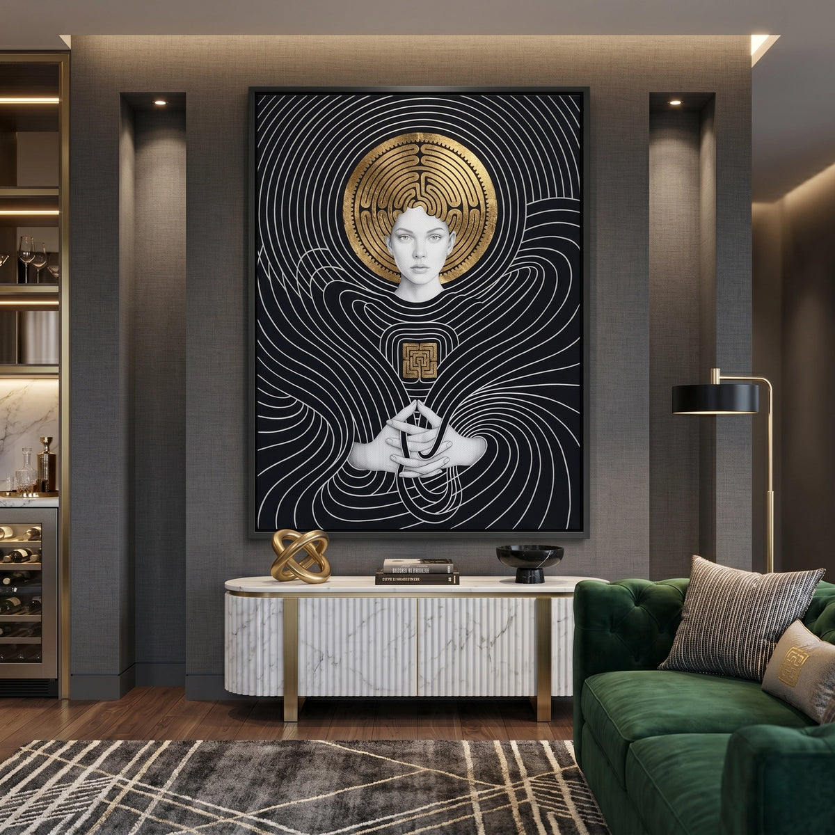 The Golden Labyrinth - Canvas