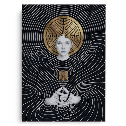 The Golden Labyrinth - Canvas