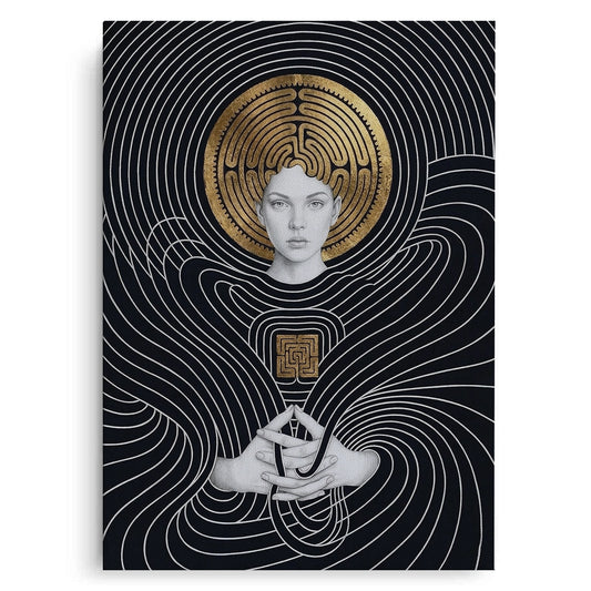 The Golden Labyrinth - Canvas