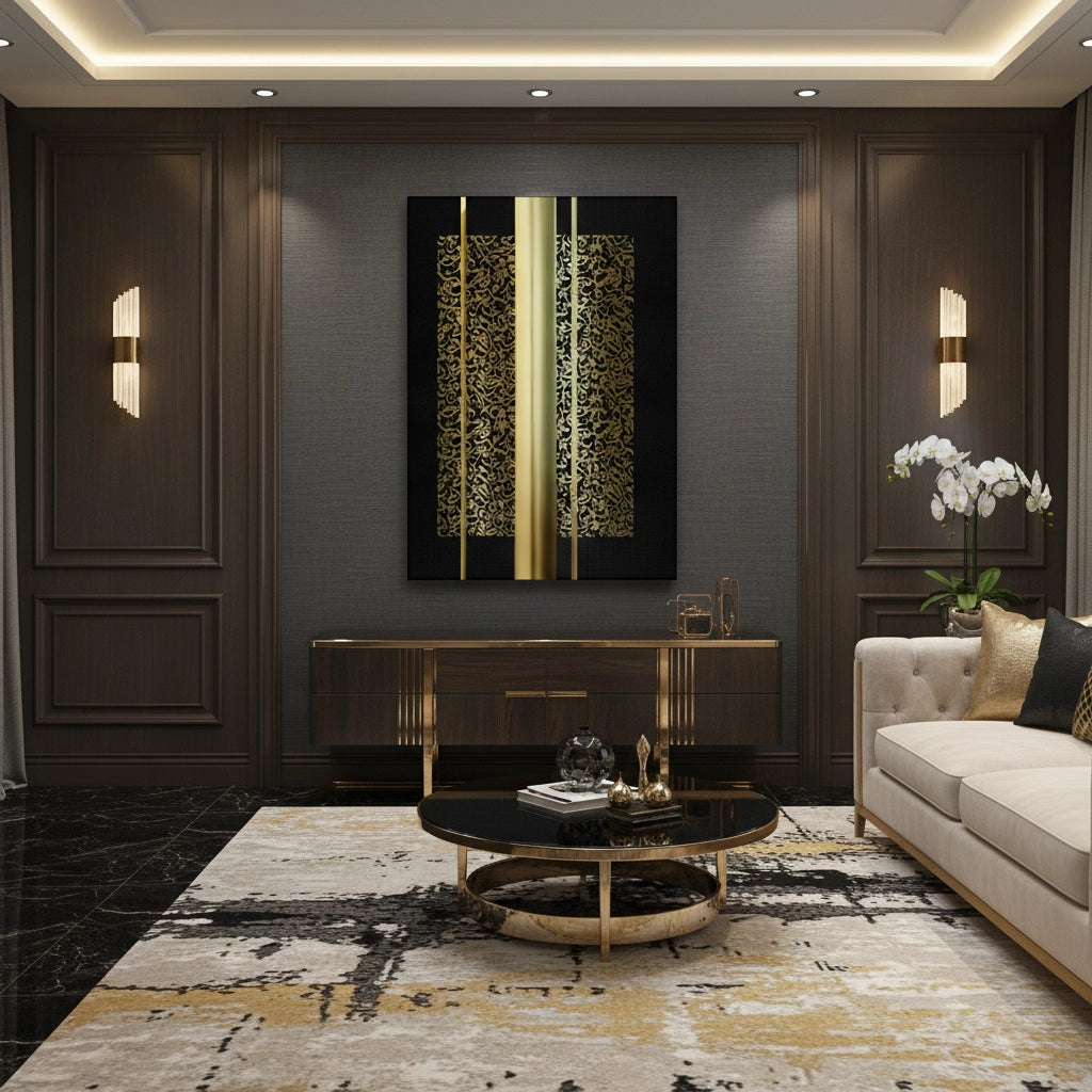 The Golden Pillars - Canvas
