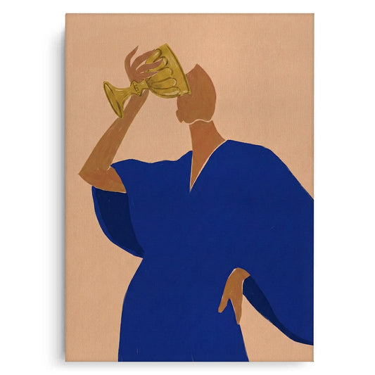 The Golden Sip - Canvas