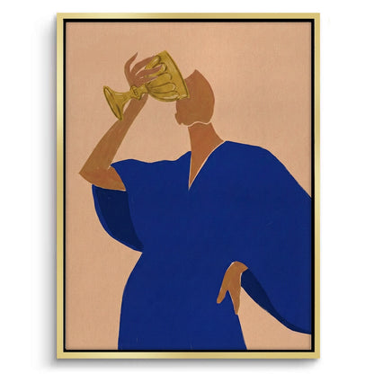 The Golden Sip - Canvas
