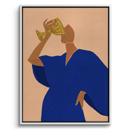 The Golden Sip - Canvas